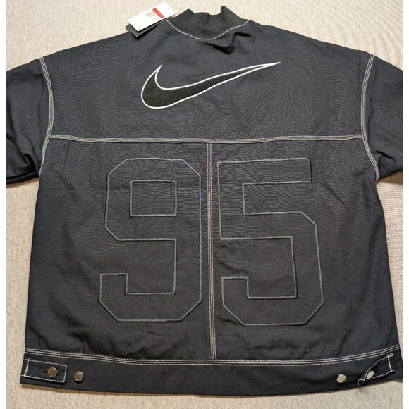 NWT$170 Nike Sportswear Women's Oversized Graphic Cargo Jacket Sz L IB2037-010 - Picture 8 of 9